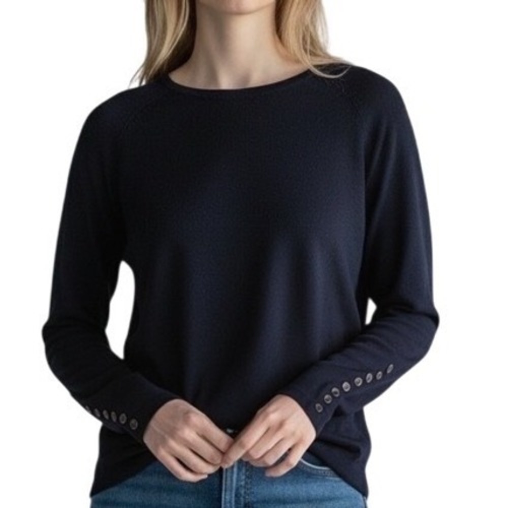 J.McLaughlin Button Cuff Raglan Sweater